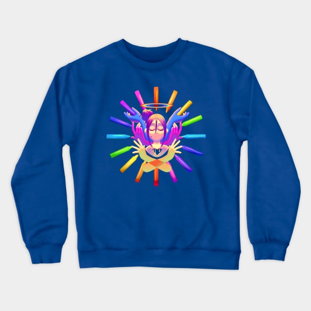 Holy Iridescence Crewneck Sweatshirt by huecycles